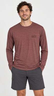 Patagonia Capilene Cool Daily Long Sleeve Graphic Shirt Mens Medium Mauve NWT